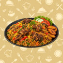 Fried Rice with Goat Meat