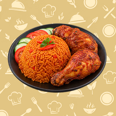 Jollof Rice with Chicken