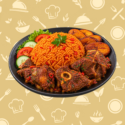 Jollof Rice with Goat Meat